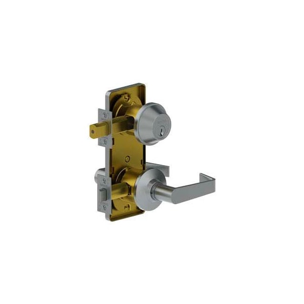 Hager Companies 3710 Grade 2 Interconnected Lock - Interconnected Single Locking Entry 2-3/4" Us26d Wtn Scc Kd Tee 371002N26D000WCDT - main